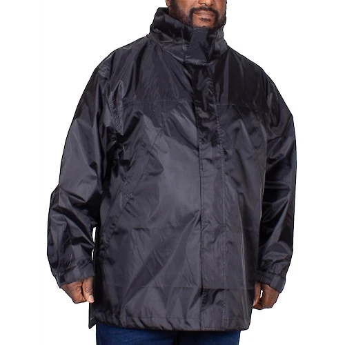 Bigdude Showerproof Packaway Rain Jacket Black 5 Bigdude Showerproof Packaway Rain Jacket Black - Image 3