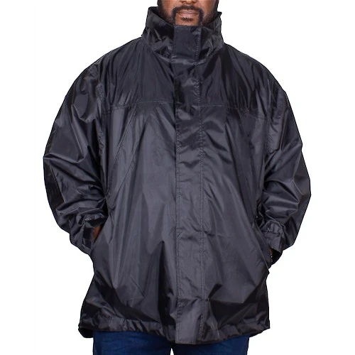 Bigdude Showerproof Packaway Rain Jacket Black 6 Bigdude Showerproof Packaway Rain Jacket Black - Image 4