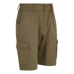 Bigdude Elasticated Waist Cargo Shorts Khaki -Bigdude img 2064 1