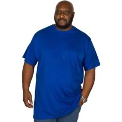 Bigdude Plain Crew Neck T-Shirt Royal Blue -Bigdude img 2393 clipped rev 1