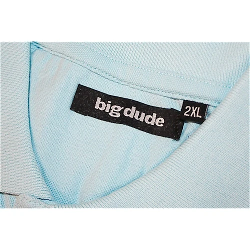 Bigdude Plain Polo Shirt Light Blue 9 Bigdude Plain Polo Shirt Light Blue - Image 7