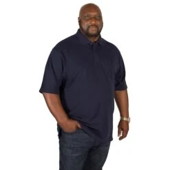 Bigdude Polo Shirt With Pocket Navy 10 Bigdude Polo Shirt With Pocket Navy -Bigdude img 3850 clipped rev 1