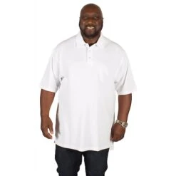 Bigdude Plain Polo Shirt White -Bigdude img 3851 clipped rev 1