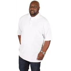 Bigdude Plain Polo Shirt White -Bigdude img 3857 clipped rev 1 1