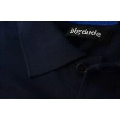Bigdude Plain Polo Shirt- Navy -Bigdude img 3995