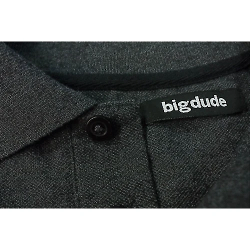 Bigdude Plain Polo Shirt- Charcoal 9 Bigdude Plain Polo Shirt- Charcoal - Image 7
