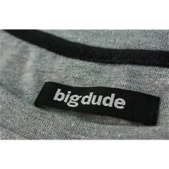 Bigdude Plain Crew Neck T-Shirt Grey -Bigdude img 4028