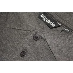 Bigdude Embroidered Polo Shirt Charcoal -Bigdude img 4091 2