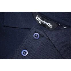 Bigdude Embroidered Polo Shirt Navy -Bigdude img 4105