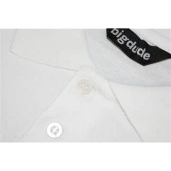 Bigdude Embroidered Polo Shirt White -Bigdude img 4109 1