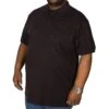 Bigdude Polo Shirt With Pocket Black -Bigdude img 4494 clipped rev 1 4