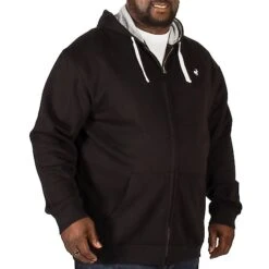 Bigdude Fleece Full Zip Hoody Black -Bigdude img 4841 clipped rev 1