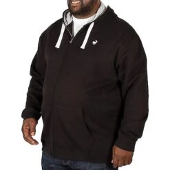 Bigdude Fleece Full Zip Hoody Black -Bigdude img 4842 clipped rev 1 2
