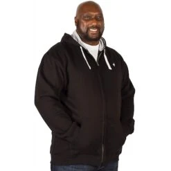 Bigdude Fleece Full Zip Hoody Black -Bigdude img 4846 clipped rev 1 1