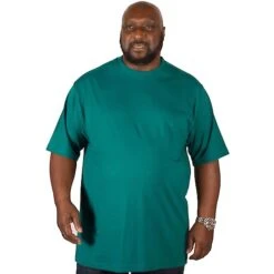 Bigdude Plain Crew Neck T-Shirt Green -Bigdude img 4877 clipped rev 1 1