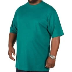 New Products 8 Bigdude Plain Crew Neck T-Shirt Green