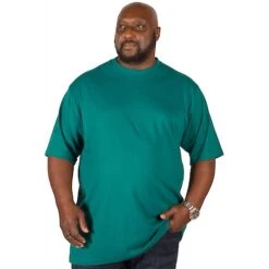 Bigdude Plain Crew Neck T-Shirt Green -Bigdude img 4885 clipped rev 1 1