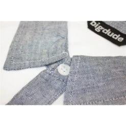 Bigdude Contrast Jersey Polo Shirt White -Bigdude img 5739 1