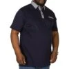 Bigdude Contrast Jersey Polo Shirt Navy -Bigdude img 6167 clipped rev 1
