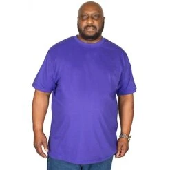 Bigdude Plain Crew Neck T-Shirt Violet -Bigdude img 6339 clipped rev 1 2