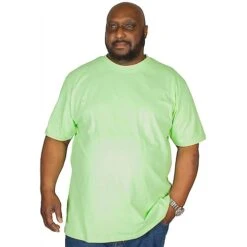 Bigdude Plain Crew Neck T-Shirt Lime Green -Bigdude img 6354 clipped rev 1 1 1