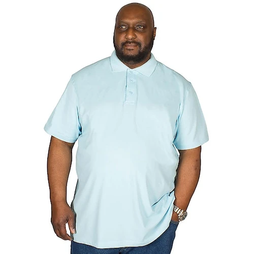 Bigdude Plain Polo Shirt Light Blue 6 Bigdude Plain Polo Shirt Light Blue - Image 4