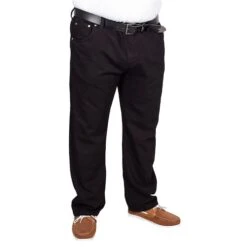 Bigdude Elasticated Waist Jeans Black -Bigdude img 7016 clipped rev 1 1