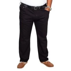 Bigdude Elasticated Waist Jeans Black -Bigdude img 7018 clipped rev 1
