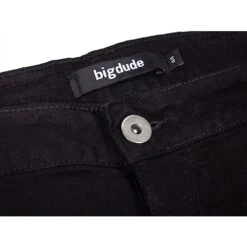 Bigdude Stretch Denim Shorts Black 10 Bigdude Stretch Denim Shorts Black -Bigdude img 7572 clipped rev 1 2