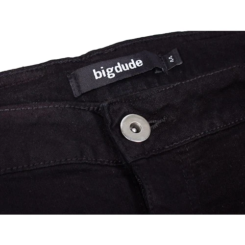 Bigdude Stretch Denim Shorts Black 6 Bigdude Stretch Denim Shorts Black - Image 4