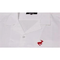 Bigdude Relaxed Collar Short Sleeve Shirt White -Bigdude img 7621 1