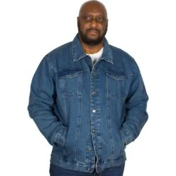 Bigdude Classic Denim Jacket Mid Wash -Bigdude img 7626 clipped rev 1
