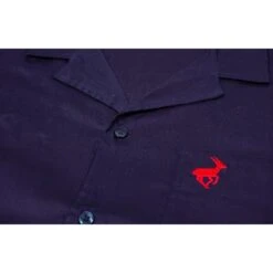 Bigdude Relaxed Collar Short Sleeve Shirt Navy -Bigdude img 7633 2