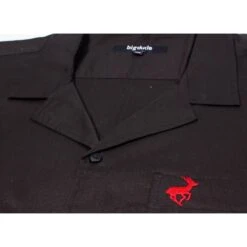 Bigdude Relaxed Collar Short Sleeve Shirt Black -Bigdude img 7679 2