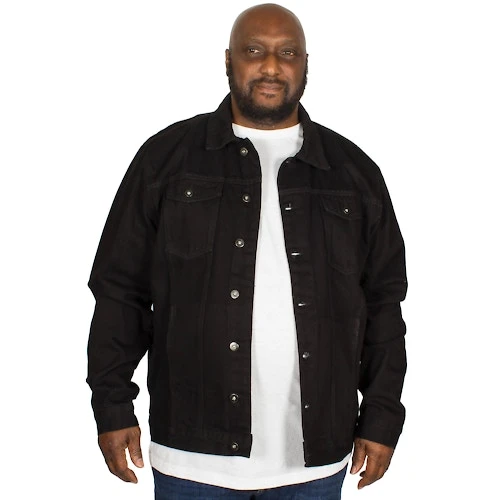 Bigdude Classic Denim Jacket Black 6 Bigdude Classic Denim Jacket Black - Image 4