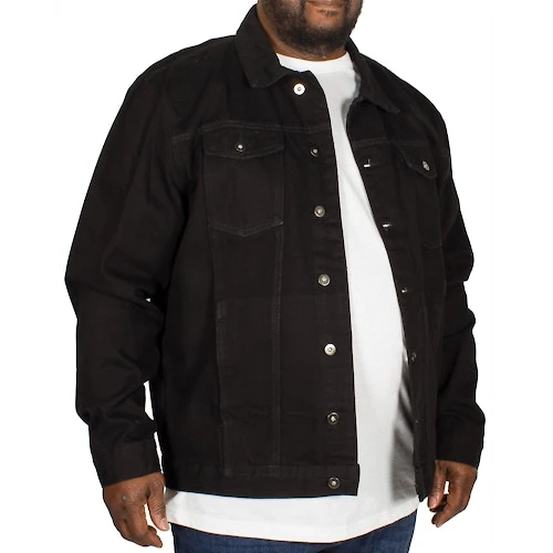 Bigdude Classic Denim Jacket Black 4 Bigdude Classic Denim Jacket Black - Image 2