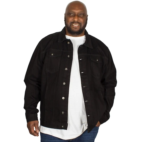 Bigdude Classic Denim Jacket Black 7 Bigdude Classic Denim Jacket Black - Image 5