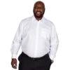 Bigdude Classic Long Sleeve Poplin Shirt White -Bigdude img 9378 clipped rev 1
