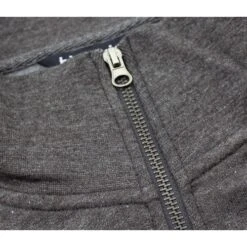 Bigdude Funnel Neck Full Zip Sweatshirt Charcoal -Bigdude img 9576