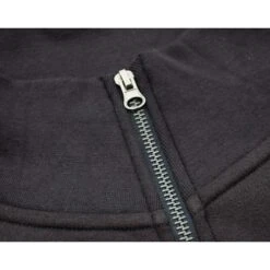 Bigdude Funnel Neck Full Zip Sweatshirt Black -Bigdude img 9589