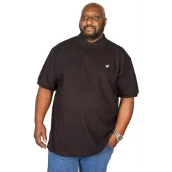 Bigdude Embroidered Polo Shirt Black -Bigdude img 9917 clipped rev 1
