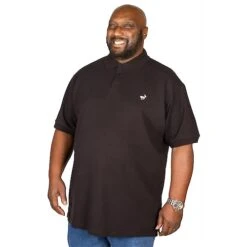Bigdude Embroidered Polo Shirt Black -Bigdude img 9924 2 clipped rev 1