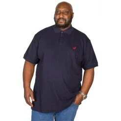 Bigdude Embroidered Polo Shirt Navy -Bigdude img 9942 clipped rev 1