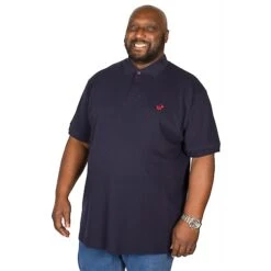 Bigdude Embroidered Polo Shirt Navy -Bigdude img 9945 2 clipped rev 1