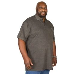 Bigdude Embroidered Polo Shirt Charcoal -Bigdude img 9970 clipped rev 1