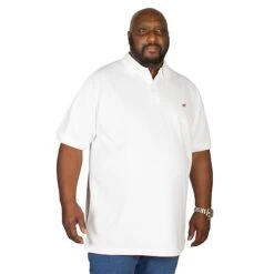 Bigdude Embroidered Polo Shirt White -Bigdude img 9984 clipped rev 1