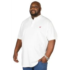 Bigdude Embroidered Polo Shirt White -Bigdude img 9986 clipped rev 1