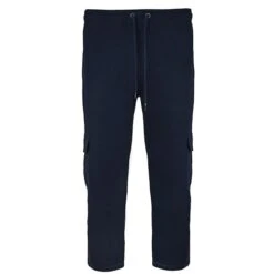Bigdude Straight Leg Cargo Joggers Navy -Bigdude jogger with pockets navy front
