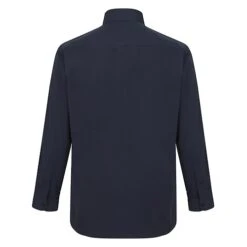 Bigdude Classic Long Sleeve Poplin Shirt Navy -Bigdude long sleeve shirt navy 3