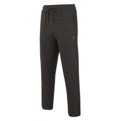 Bigdude Open Hem Loop Back Joggers Charcoal